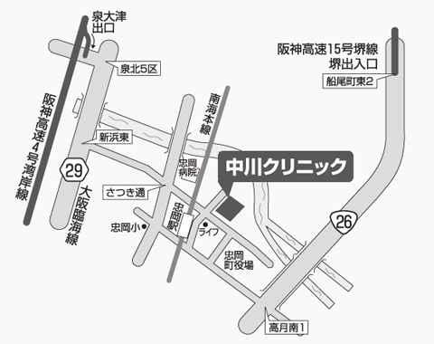 中川医院の地図画像
